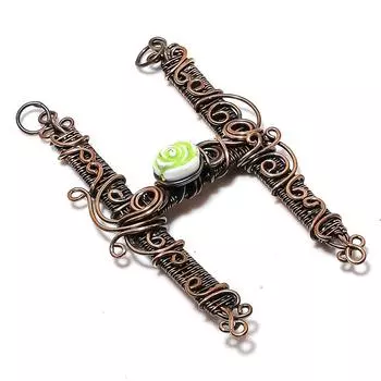 Подвеска из натурального драгоценного камня H Look Handmade из медной проволоки 3,39 дюйма z7f19