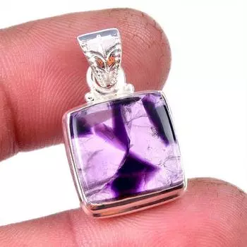 Подвеска из натурального драгоценного камня какоксенит из стерлингового серебра 925 пробы 1,25 дюйма t6L05