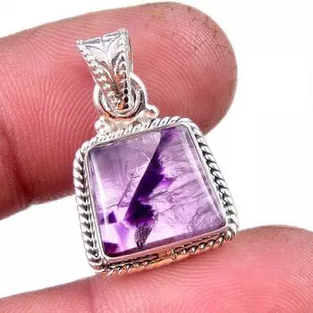 Подвеска из натурального драгоценного камня какоксенит из стерлингового серебра 925 пробы 1,25 дюйма d7S76