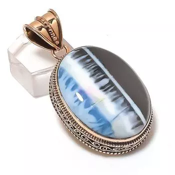 Подвеска из натурального драгоценного камня Owhyee Opal Handmade из меди 2,21 дюйма I7b15