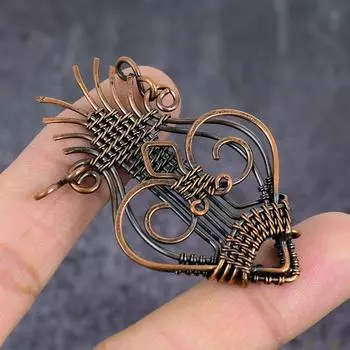 Подвеска из натурального драгоценного камня стрела ручной работы из медной проволоки 2,36 дюйма t6i76