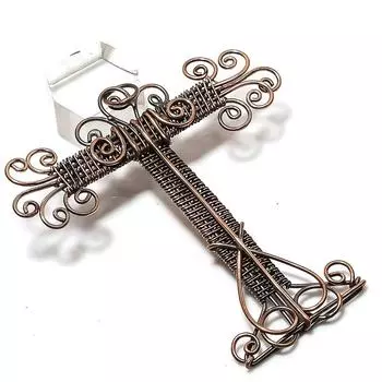 Подвеска из натурального драгоценного камня T-образной формы ручной работы из медной проволоки 3,15 дюйма s9E24