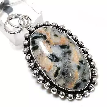 Подвеска из натурального хромированного дипозита из стерлингового серебра 925 пробы 2,25 дюйма f0g61