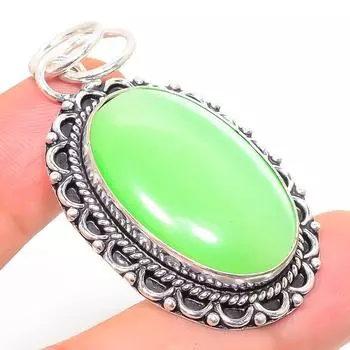 Подвеска из натурального камня Моналиса из стерлингового серебра 925 пробы 2,09 дюйма B9M08