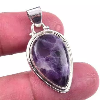 Подвеска из натурального камня Тиффани из стерлингового серебра 925 пробы 1,25 дюйма L0Y55