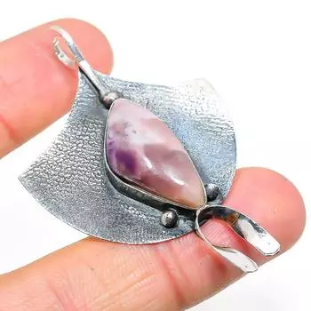 Подвеска из натурального камня Тиффани из стерлингового серебра 925 пробы 2,40 дюйма Y3n82