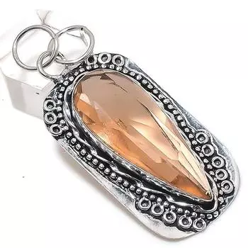 Подвеска из натурального морганита из стерлингового серебра 925 пробы 2,44 дюйма c0S45