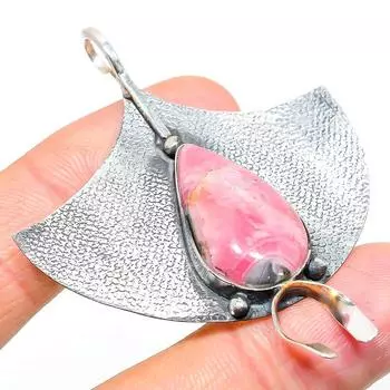 Подвеска из натурального родохрозита из стерлингового серебра 925 пробы 2,56 дюйма B6k70