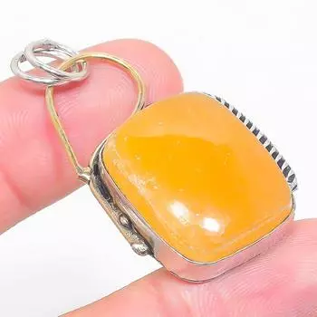 Подвеска из натурального септического нудалового камня, двухцветная подвеска из стерлингового серебра 925 пробы, 1,85 дюйма, G8G50