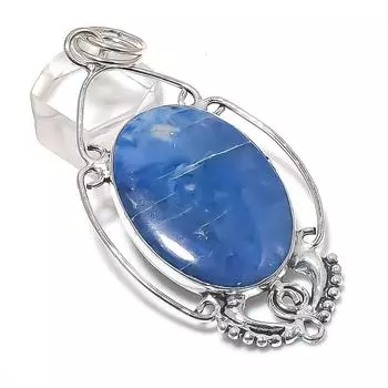 Подвеска из натурального содалита, медная, ручная работа, 3,15 дюйма, s3l34