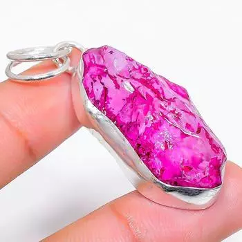 Подвеска из натурального солнечного кварца ручной работы из стерлингового серебра 925 пробы 2,17 дюйма p9b48