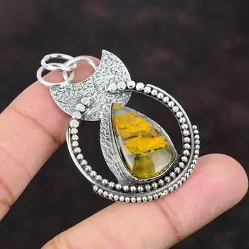 Подвеска из неллита, замечательные ювелирные изделия ручной работы, подвеска из стерлингового серебра 925 пробы, одно качество, ювелирное изделие из драгоценного камня, подарок для матери, подвеска из целебного камня