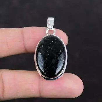 Подвеска из нууммита, ювелирное изделие ручной работы из драгоценных камней, серебряный кулон 925 пробы, ювелирное изделие из нууммита высшего качества, стильная подвеска для женщин, подарки для нее