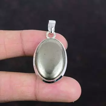 Подвеска из пирита, серебряная подвеска ручной работы с драгоценными камнями, оригинальная бижутерия из пирита, эффектная подвеска, подарки на помолвку, украшения в стиле бохо