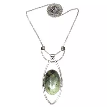 Подвеска из пренита, подаренный лот драгоценных камней, позолоченное ожерелье, натуральный многоцветный