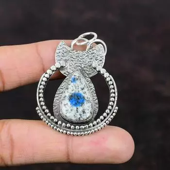 Подвеска из яшмы K2, уникальные ювелирные изделия ручной работы, подвеска из стерлингового серебра 925 пробы, очень красивая подвеска с драгоценным камнем, серебряные украшения для подарка, красивая подвеска