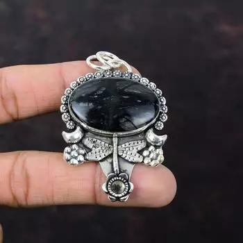 Подвеска из яшмы Пикассо, ювелирные изделия ручной работы в стиле бохо, подвеска из стерлингового серебра 925 пробы, ювелирные изделия из драгоценных камней, подвеска в виде стрекозы, подарок на помолвку для невесты