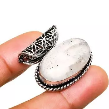 Подвеска из розового кварца ручной работы с покрытием из серебра 925 пробы 0,94 дюйма 0.94 розовый