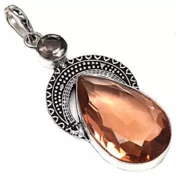 Подвеска из септерианского кварца, серебряное украшение ручной работы 2,5 дюйма