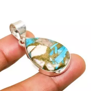 Подвеска из серебра 925 пробы с драгоценным камнем Spiny Oyster, ручная работа, 1,51 дюйма 1.51 оранжевый