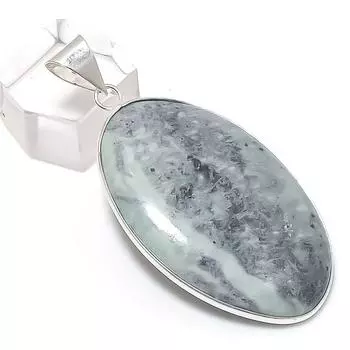 Подвеска из серебра 925 пробы с драгоценным камнем каммереритом 2,29 дюйма B6r86