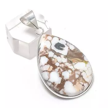 Подвеска из серебра 925 пробы с драгоценными камнями Wild Horse, 1,85 дюйма, U1C41