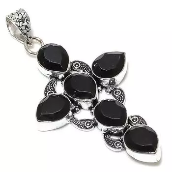 Подвеска из серебра 925 пробы с мозамбикским гранатом, ручная работа, 2,96 дюйма, w7N89