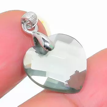 Подвеска из серебра 925 пробы с натуральным голубым топазом 0,99 дюйма a8u80