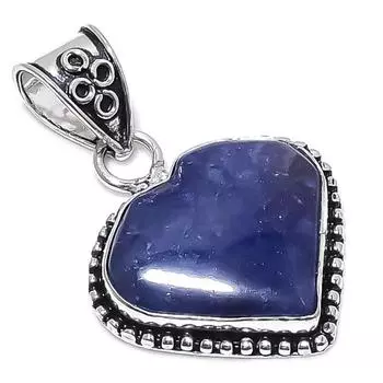 Подвеска из серебра 925 пробы с натуральным лазуритом, ручная работа, 1,77 дюйма, R1s38