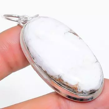 Подвеска из серебра 925 пробы с натуральным камнем в виде дикой лошади, 2,17 дюйма, a5E31