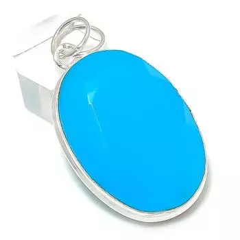 Подвеска из серебра 925 пробы с натуральным халцедоном 2,01 дюйма l0I52