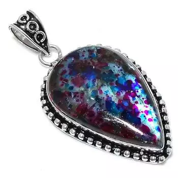 Подвеска из серебра 925 пробы с несколькими драгоценными камнями лабрадорит, ручная работа, 2,40 дюйма F9W03