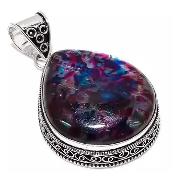 Подвеска из серебра 925 пробы с несколькими драгоценными камнями лабрадорита ручной работы 2,36 дюйма L8Z68