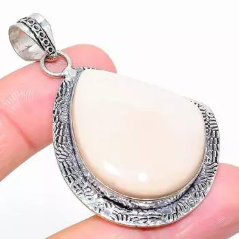 Подвеска из серебра 925 пробы со сколецитом 2,36 дюйма для нее Y5j74 2.36 белый