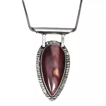 Подвеска из серебра унисекс для женщин с драгоценным камнем Wild Horse Jasper