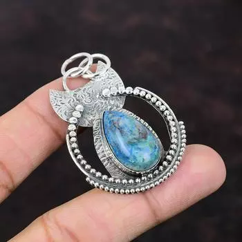 Подвеска из шаттукита из стерлингового серебра 925 пробы. Красивые ювелирные изделия из драгоценных камней. Подвеска ручной работы. Подарок для матери. Серебряные украшения. Замечательный кулон.