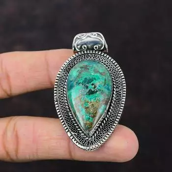 Подвеска из шаттукита, подвеска из драгоценного камня, винтажные ювелирные изделия, подвеска из стерлингового серебра 925 пробы, дизайнерская подвеска ручной работы, ювелирные изделия из шаттукита, свадебный подарок