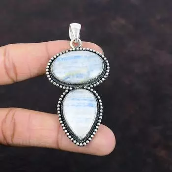 Подвеска из синего шеелита ручной работы, уникальный дизайн, ювелирные изделия, подвеска из стерлингового серебра 925 пробы, чудесная подвеска из драгоценного камня, винтажный ювелирный подарок для невесты