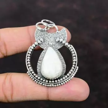 Подвеска из синего шеелита, стильные украшения, подвеска из стерлингового серебра 925 пробы, подвеска из этнического драгоценного камня, ювелирное изделие ручной работы, подарок для жены, ювелирные изделия из камня по случаю рождения