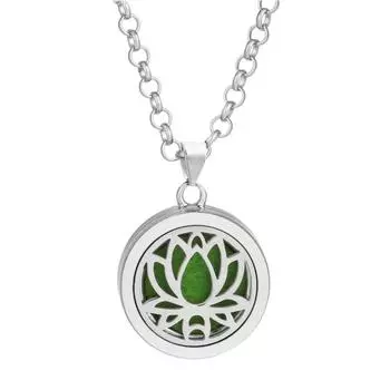 Подвеска из сплава, ароматерапевтическая подвеска, пара, открывающаяся круглая полая коробка для духов One Size