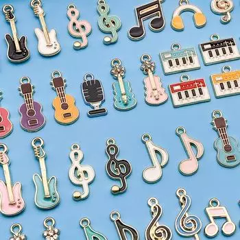 Подвеска из сплава «Музыкальная нота» своими руками брелок: 40-капельное масло для гитары, скрипки, фортепиано, аксессуаров