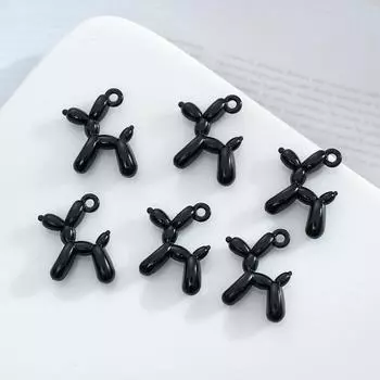 Подвеска из сплава в виде собаки-робота, собаки-шарика, ювелирные изделия своими руками, аксессуары, подвеска, лак, подвеска, ожерелье с подвеской, ювелирные изделия своими руками Five.