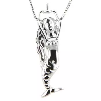 Подвеска из стерлингового серебра 925 пробы для женщин, ожерелье, изготовление ювелирных изделий, подвеска из серебра 925 пробы с жемчугом, женские ювелирные изделия Sp026sb