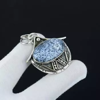 Подвеска из стерлингового серебра 925 пробы с дендритом и опалом ручной работы, антикварная подвеска из натурального дендритового опала, женские украшения, подвеска унисекс для нее 2.16