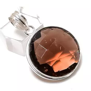 Подвеска из стерлингового серебра 925 пробы с драгоценным камнем морганит 1,58 дюйма f9N53