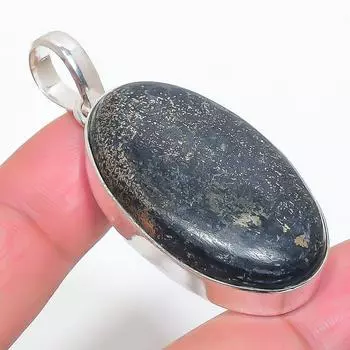 Подвеска из стерлингового серебра 925 пробы с натуральным марказитом 2,21 дюйма C5C87