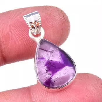 Подвеска из стерлингового серебра 925 пробы с натуральным драгоценным камнем какоксенитом 1,25 дюйма Y5B61