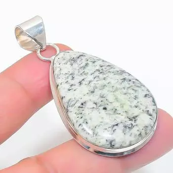 Подвеска из стерлингового серебра 925 пробы с натуральным лазуритом K2 2,25 дюйма t7M54