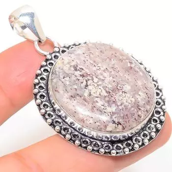 Подвеска из стерлингового серебра 925 пробы с натуральным бронзитом ручной работы 2,13 дюйма u6U09