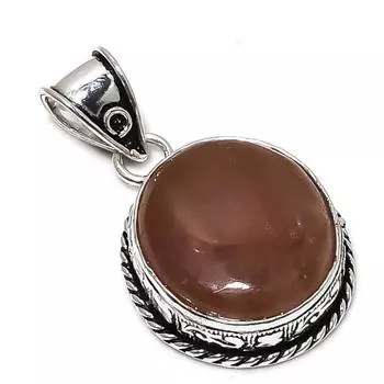 Подвеска из стерлингового серебра 925 пробы с натуральным клубничным кварцем 1,77 дюйма Z9g16